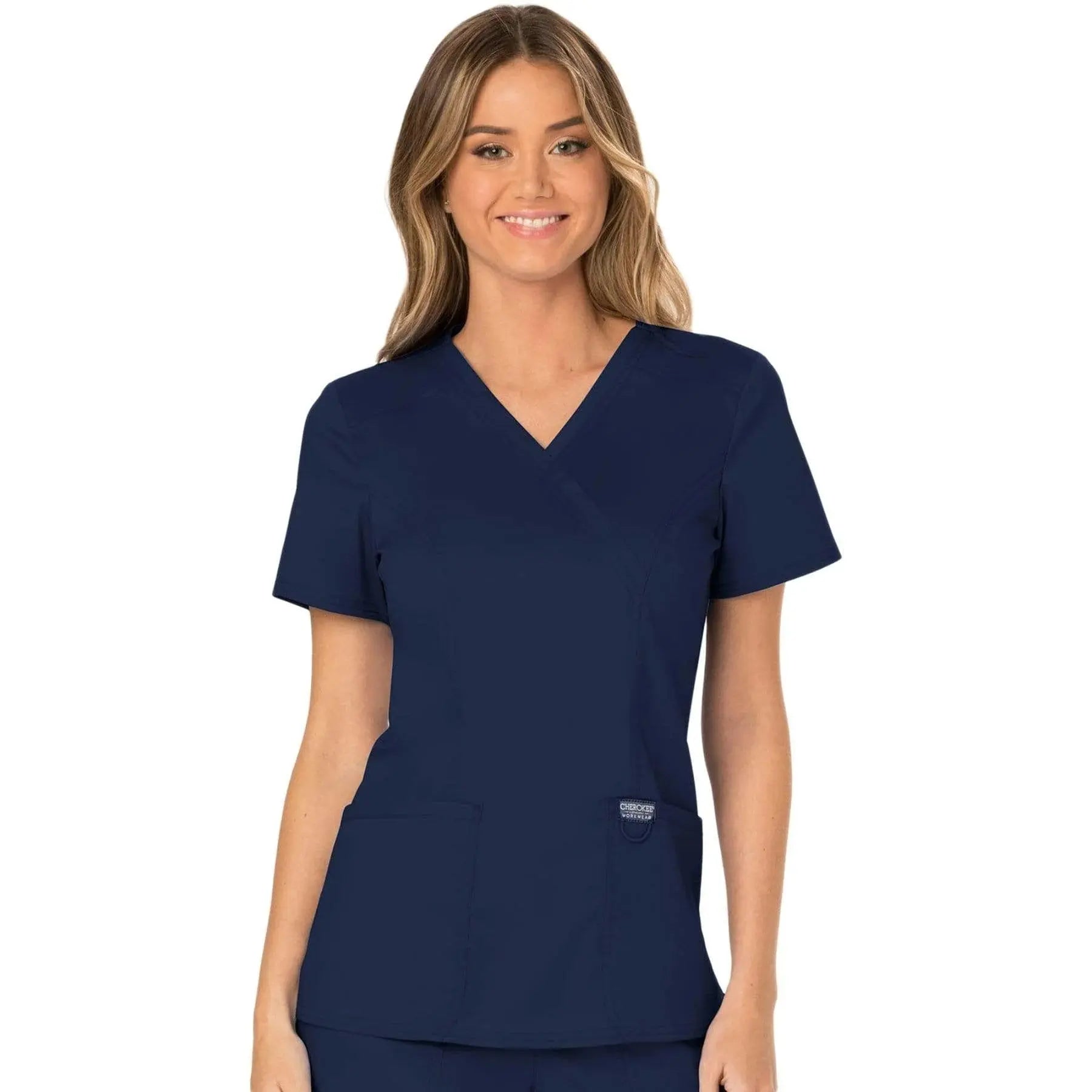 Cherokee Revolution Women's Mock Wrap Scrub Top WW610 Simply Scrubs Australia